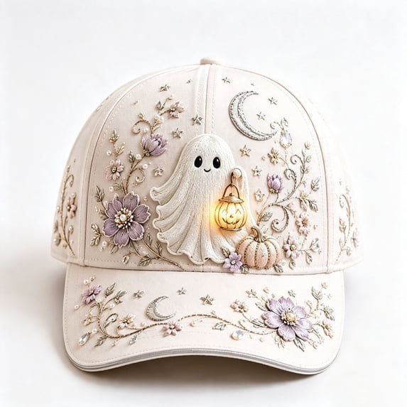Levmjia Women Baseball Hat Soft Cotton Floral Embroidery Print Breathable Sun Cap Daily Commute Outdoor Walking Travel Casual Fashion UV Protection