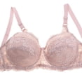 thumbnail image 1 of Levmjia Women Bra Lace Underwire Comfortable Daily Wear Lingerie Breathable Push Up Bralette with Matching Panties for Women Intimates, 1 of 8