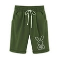 thumbnail image 1 of Levmjia Women Casual Shorts High Waist Elastic Waist Drawstring Pockets Printed Summer Beach Comfortable Soft Cotton Blend Fashion Trendy Sale, 1 of 3