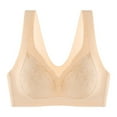 thumbnail image 1 of Levmjia Women Comfort Bras Lightweight Solid Color Lightweight Breathable Wireless No Underwire Everyday Wear Removable Pads, 1 of 2