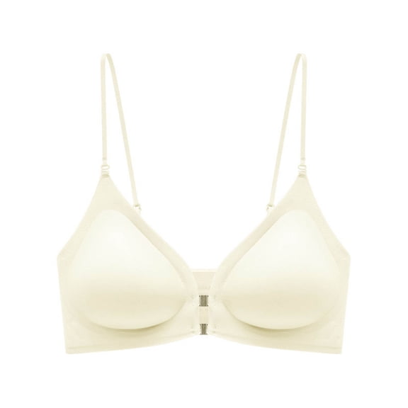 Levmjia Women Comfort Bras Seamless Bralette Wireless Solid Color Yoga Sleep Lounge Light Support Wirefree Removable Pads Everyday Wear