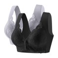 thumbnail image 1 of Levmjia Women Comfort Bras Wireless Lace Bralette Solid Color Seamless for Everyday Wear Lightly Lined No Underwire Sleep Lounge Yoga, 1 of 9