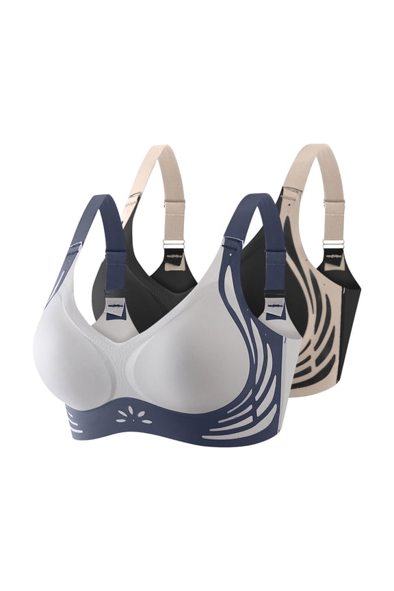 Women Comfort Bras Wireless Solid Color Lightweight Lined Seamless Underwire Free Comfortable Everyday Wear Casual Support