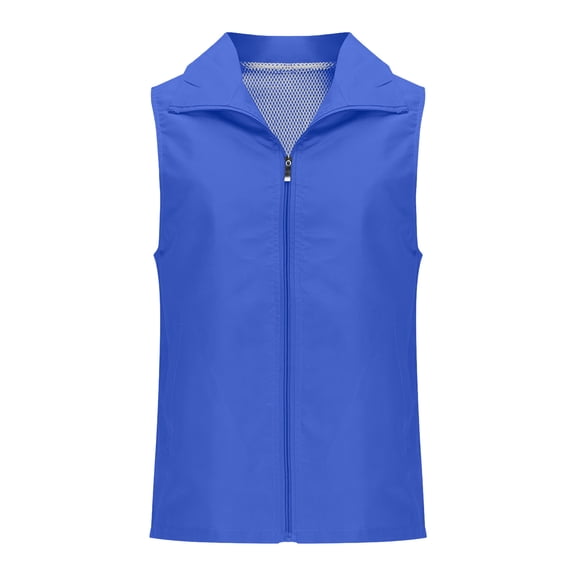 Levmjia Women Fishing Vest Mesh Lapel Lightweight Breathable Outdoor Hiking Travel Breathable Hiking Waistcoat Jacket With Multiple Pockets