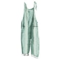 thumbnail image 1 of Levmjia Women Jumpsuit Casual Wide Leg Cotton V Neck Plus Size Summer Work Office Holiday Travel Comfortable Stretchy Breathable Loose Fit Romper with Pockets, 1 of 5