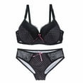 thumbnail image 1 of Levmjia Women Lace Bra Panty Set Underwire Full Coverage Solid Color Lingerie Sets With Adjustable Straps Daily Wear Dating Party Night Events, 1 of 7