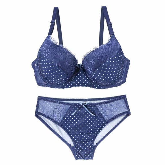 Levmjia Women Lace Bra Panty Set Underwire Full Coverage Solid Color Lingerie Sets With Adjustable Straps Daily Wear Dating Party Night Events