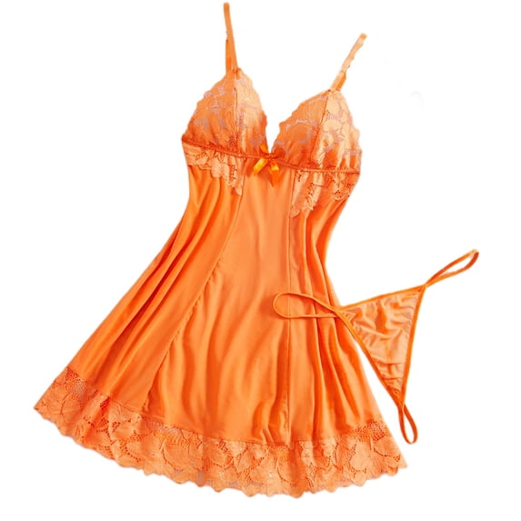 Levmjia Women Lace Mesh Nightgown Solid Color Spaghetti Strap Deep V Flowy Mini Slip Dress Spring Summer Home Breathable Soft Stretchy Elegant Lingerie Rest