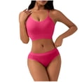 thumbnail image 1 of Levmjia Women Lace Underwear Set Fashion Casual Solid Color Push Up Bra and Thong Set Fitness Exercise Comfortable for Sleeping, 1 of 4