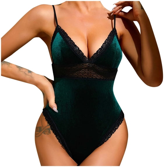 Levmjia Women Lingerie Set Bodysuit Spaghetti Straps One Piece Lingerie Outfit Multiple Colors For Romantic Nights And Special Occasions