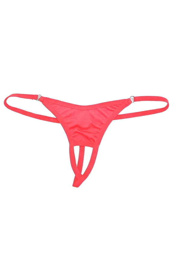 Women Mini Thong Panties Seamless No Show Low Rise Solid Color Breathable Underwear For Daily Wear and Sports All Season