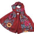 thumbnail image 1 of Levmjia Women Scarf Soft Shawl Floral Embroidery Print Wrap Lightweight Versatile Spring Autumn Winter Outdoor Travel Daily Wear Wedding, 1 of 4