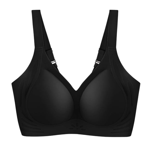 Levmjia Women Seamless Bra Comfortable Wireless T Shirt Bras Soft Support Breathable Everyday Wear Lightly Padded Underwire Free Lace Underwear