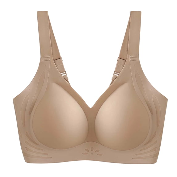 Levmjia Women Seamless Bra Comfortable Wireless T Shirt Bras Soft Support Breathable Everyday Wear Lightly Padded Underwire Free Lace Underwear