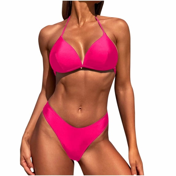 Levmjia Women Sexy Bikini Set High Waisted Swimsuit Tummy Control UPF50+ Quick Dry Bathing Suit for Beach Vacation Pool Party Summer