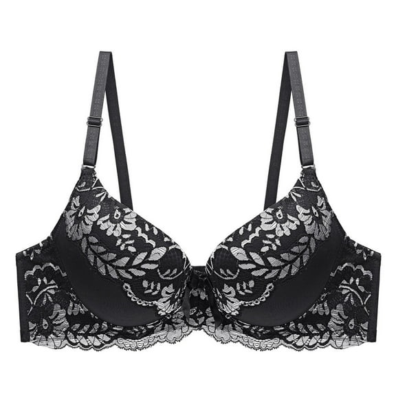 Levmjia Women Lace Bras Underwire Push Up Mesh Comfortable Everyday Wear Polyester Plus Size 36 38 40 42 B C D Cup Multi Color Options
