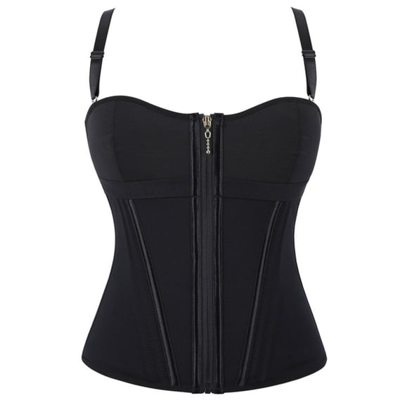 Levmjia Women Shapewear Corset Tops Lace Bodysuit Solid Color Slimming Waist Trainer for Women Back Lace Up Bustier Vintage Bridal Wedding Body Shaper