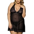thumbnail image 1 of Levmjia Women Sleepwear Nightgown 2 Pack Plus Size Sleeveless Lace Chemise Lingerie for Women Comfortable Breathable Night Dress for Home Sleep Vacation Summer, 1 of 6