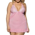 thumbnail image 1 of Levmjia Women Sleepwear Nightgown 2 Pack Plus Size Sleeveless Lace Chemise Lingerie for Women Comfortable Breathable Night Dress for Home Sleep Vacation Summer, 1 of 6