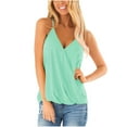 thumbnail image 1 of Levmjia Womens V Neck Tank Tops Sleeveless Strap Casual Shirt Polyester Summer Tshirt Solid Color Slim Fit Blouse for Daily Wear Party Dating, 1 of 5