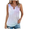 thumbnail image 1 of Levmjia 100% Cotton Tank Tops For Women Sleeveless Summer Casual Cotton V Neck Solid Color Basic Tee for Daily Wear Workout Street Fashion, 1 of 6