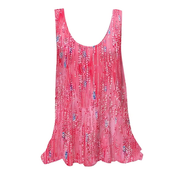 Levmjia Women Sleeveless Tank Tops Summer Casual Loose Fit Round Neck Soft Cotton Comfortable Stretchy Breathable for Daily Wear Workout Street Style