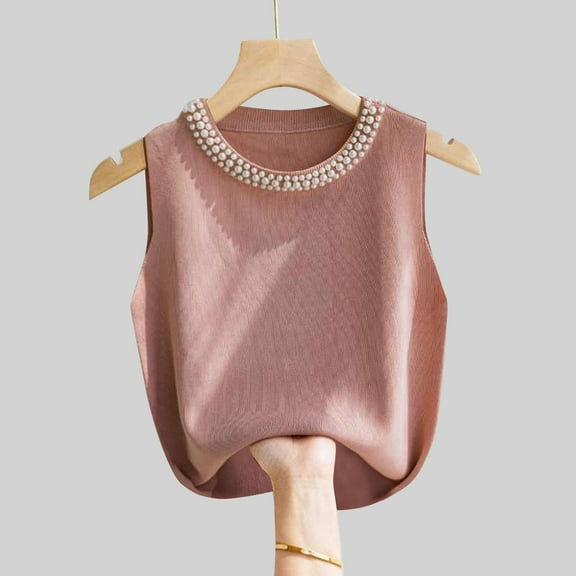 Levmjia Women Sleeveless Tank Tops Summer Casual Soft Cotton Round Neck Solid Color Layering T Shirt for Daily Wear Street Fashion Comfortable Fit