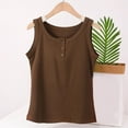 thumbnail image 1 of Levmjia Women Tank Top Oversized Camisole Sleeveless Round Neck Solid Color Summer Casual Comfortable Stretchy Soft Fabric Daily Wear Fashion Blouse, 1 of 7
