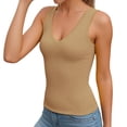 thumbnail image 1 of Levmjia Women Tank Top Solid Color Tummy Control V-Neck Shapewear Corset Breathable Body Shaper Comfortable Daily Wear Summer, 1 of 5