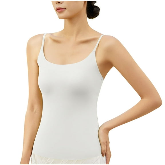 Levmjia Women Tank Tops Sleeveless Summer V-Neck Casual Comfortable Cotton Camisole for Daily Wear Fashion Solid Color Loose Fit