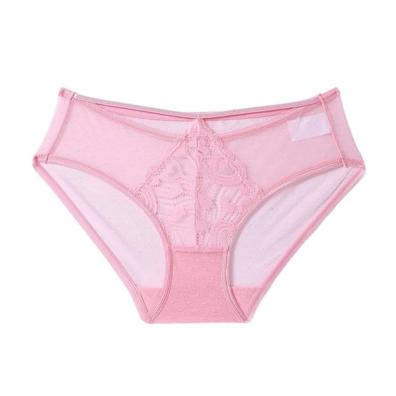 Levmjia Women Underpants Cross Thin Waist Solid Color High Elastic Briefs Cotton Lace Seamless Panties Breathable Comfortable For Daily Wear