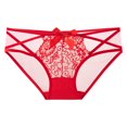 thumbnail image 1 of Levmjia Women Underpants Openwork Lace Briefs Breathable Low Rise Cotton Gusset Sheer Mesh Panties Comfortable Invisible No Show For Daily Wear, 1 of 4