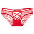 thumbnail image 1 of Levmjia Women Underpants Openwork Lace Briefs Breathable Low Rise Cotton Gusset Sheer Mesh Panties Comfortable Invisible No Show For Daily Wear, 1 of 4