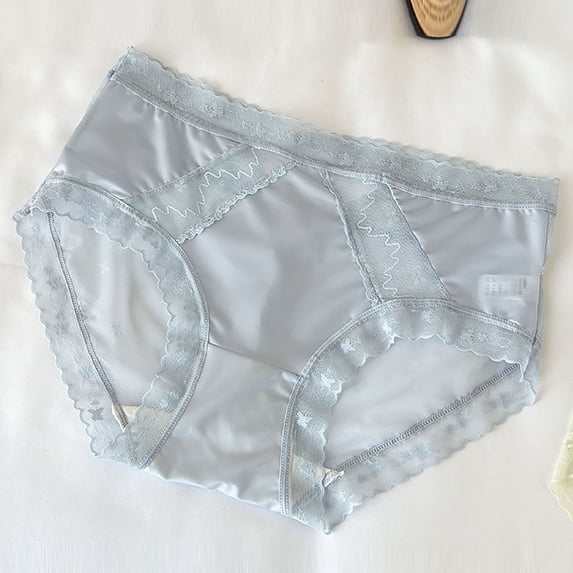Levmjia Women Underwear High Waisted Seamless Panties Solid Color Lace Hip Lifting Breathable No Show Comfortable Everyday Wear Shaping Panty