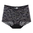 thumbnail image 1 of Levmjia Women Underwear Lace High Waist Panties Plus Size Thin Mesh Seamless Breathable Comfortable Tummy Control Daily Wear Sleep, 1 of 3