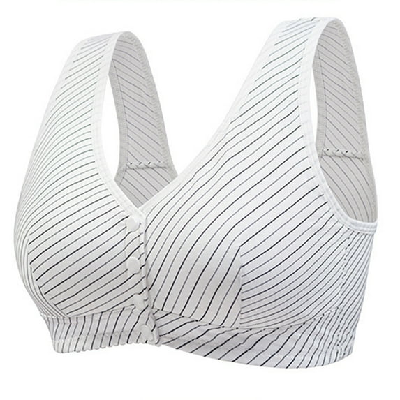 Levmjia Women Wireless Bras Front Closure Solid Color Comfortable Support Side Coverage Daily Wear Plus Size Daily Wear Lightweight