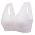 thumbnail image 1 of Levmjia Women Wireless Bras Front Closure Solid Color Comfortable Support Side Coverage Daily Wear Plus Size Daily Wear Lightweight, 1 of 8