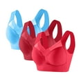 thumbnail image 1 of Levmjia Women Wireless Bras Lightweight 3 Pack Comfortable Breathable Solid Color Underwire Free For Everyday Wear Yoga Sports, 1 of 2