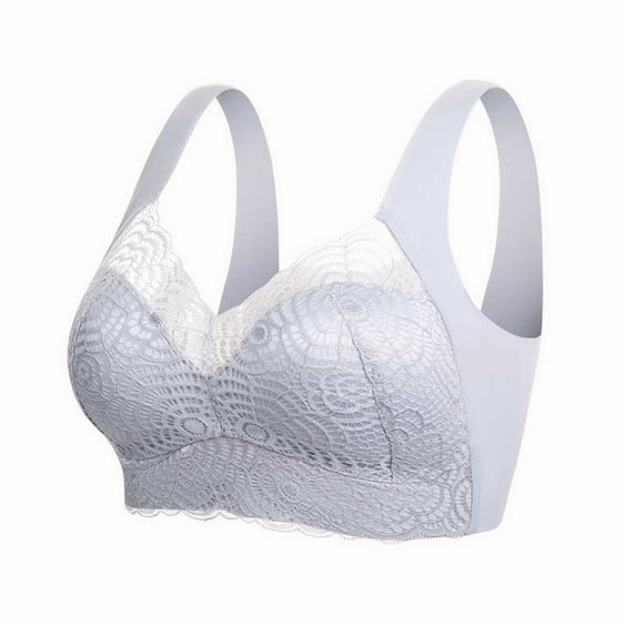 Levmjia Women Wireless Comfort Bra No Underwire Lace Breathable Seamless Traceless Push Up Everyday Sleep Bras 32-40B/C/D Multi Colors
