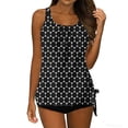 thumbnail image 1 of Levmjia Women's Adjustable Straps Printed Tankini Swimsuit Set with Built - in Bra No Underwire 100% Polyester Swimwear, S - 2XL, 1 of 7