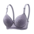 thumbnail image 1 of Levmjia Women's Bra Comfortable Lace No Underwire Breathable Seamless Push Up Bralette For Everyday Wear 36-46B/C/D Multi Colors, 1 of 2