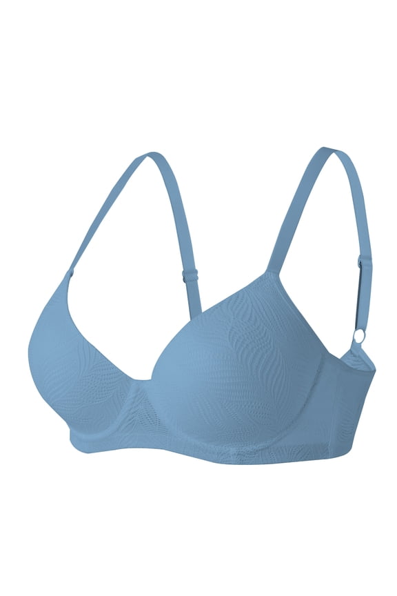 Women's Bra Seamless Push Up Solid Color Comfortable Underwire Adjustable Straps Support Shape Breathable Everyday Wear