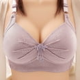 thumbnail image 1 of Levmjia Women's Bras Plus Size Woman's Gathered Together Large Size Daily Bra Underwear No Rims, 1 of 3