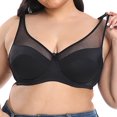 thumbnail image 1 of Levmjia Women's Bras Plus Size Clearance Women's Plus Size Seamless Push Up Lace Sports Bra Comfortable Breathable Base Tops Underwear, 1 of 9