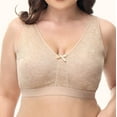 thumbnail image 1 of Levmjia Women's Bras Plus Size Women's Plus Size Seamless Push Up Sports Bra Comfortable Breathable Base Tops Underwear, 1 of 9