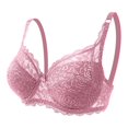 thumbnail image 1 of Levmjia Women's Bras Plus Size Womens Solid Lace Lingerie Bras Plus Size Underwear Bralette Bras Comfortable Bra, 1 of 3
