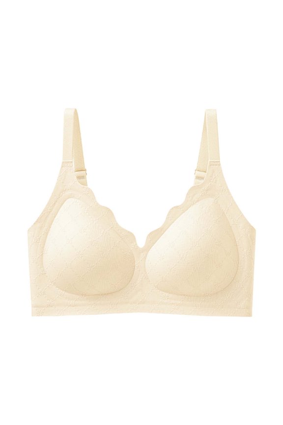 Women's Bras Seamless Solid Color Push Up No Underwire Comfortable Adjustable Straps Sleep Sport Everyday Casual Wear