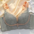 thumbnail image 1 of Levmjia Women's Bras Seamless Wirefree Solid Color Lace Comfortable Breathable Everyday Wear with Lace Trim Support and All Day Comfort, 1 of 6