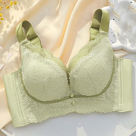 Levmjia Women's Bras Seamless Wirefree Solid Color Lace Comfortable Breathable Everyday Wear with Lace Trim Support and All Day Comfort