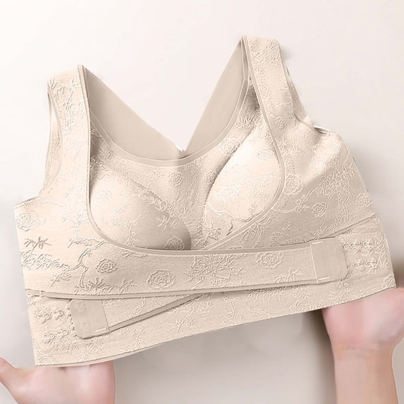 Levmjia Women's Bras Seamless Wirefree Solid Color Non Steel Comfortable Breathable Bras Everyday Wear Light Support Sports Underwear